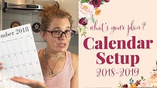 What's your plan? 2018 - 2019 Academic calendar plan with me