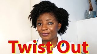 easy way to make Twist Out on, 4b 4c naturalhair #diy