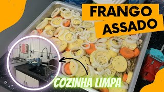 JANTAR DE DOMINGO COM A FAMÍLIA 💕| FRANGO ASSADO | SEGUNDOU ORGANIZANDO A COZINHA