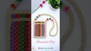 Beautiful Handcrafted Macrame Bag 💖/Purse Tutorial #macrame #bag #handmade #craft