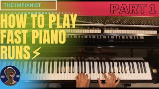 How To Play Fast Piano Runs - Part 1 | Piano Fills | Piano rolls | the1mpianinst | Rishabh DA