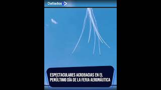 #Rionegro | 🛩️Impresionantes acrobacias de hoy sábado en la Feria Aeronáutica.