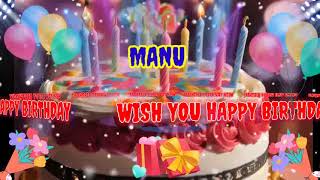 Happy Birthday,MANU, HAPPY BIRTHDAY SONG