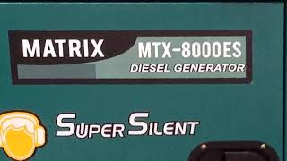 Mesin Genset Masjid 6000 Watt Matrix MTX 8000ES Diesel Generator Super Silent