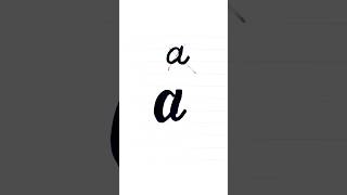 how to write the letter a? #shorts #calligraphy #letter