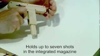 Wood Toy Gun demonstration for Instructable