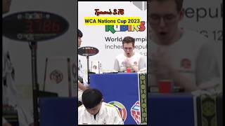 Tymon's 3.78 at WCA Nations Cup 2023 #shorts #rubikscube #cubing #rubik