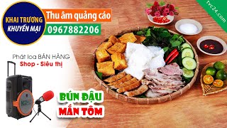 Thu âm khai trương quán Bún Hải Hến MC đọc quảng cáo bán hàng