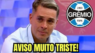 CHOCANTE! NINGUÉM ESPERAVA POR ISSO! FOI ANUNCIADO AGORA! NOTÍCIAS DO GRÊMIO