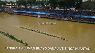 Footage Drone Siluman Buayo Danau VS Singa Kuantan