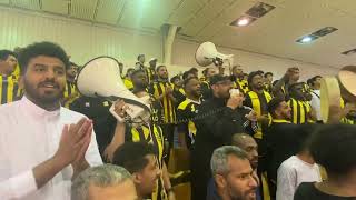 طرب رابطة الاتحاد حمدان مغربي امام الاهلي كرة طائرة 💛🖤