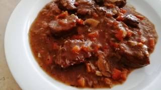 اللحم بالاعشاب والخضر صحي وسهل// carne    con finas hierbas y verduras ,.