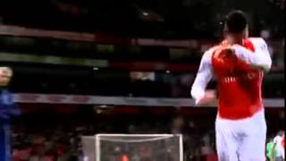 Olivier Giroud Red Card!!! - Arsenal vs Queens Park Rangers (2-1)