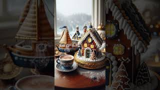 Christmas Relax Ambience 🎄🎅 Gingerbread Houses by the Window & Cozy Vibes #christmas