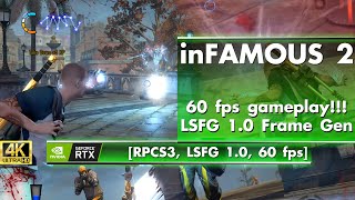 inFAMOUS 2 in 2024 - 60 FPS Gameplay with LSFG 1.0 Frame-Gen! [RPCS3 Emulator, 4K, 60 fps]