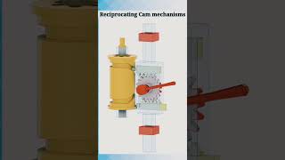 Reciprocating Cam mechanisms। Solidworks 3d animation #Shorts