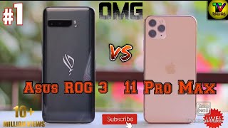 #iphone11promaxvsasusrog3 Asus rog 3 v iPhone 11 pro max | mobile comparison | TECHNICAL VISHAL