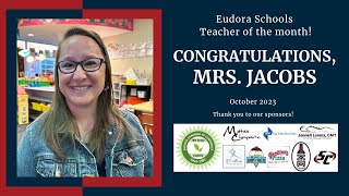 October 2023 Teacher of the Month: Stephanie Jacobs