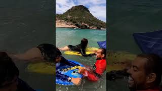 Aula de Bodyboarding no Recreio