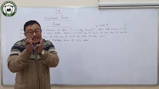 Political Science (12 Arts) "National Power" by Sri Dipen Tamang