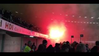 Wolfsburg pyroshow  {VfL Wolfsburg - Hannover 09  01/03/2016}