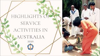 Highlights of Service Activities in Australia | 2020