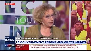 La ministre Penicaud jette de l'huile sur le feu "pas de coup de pouce au SMIC"