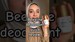 Quick review of beesline roll on deodorant