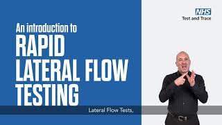 Rapid Lateral Flow Testing Explainer - BSL