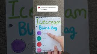 Icecream blind bag #blindbag #ideas #diy #asmr #craft