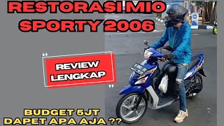 REVIEW HASIL RESTORASI MIO SPORTY BUDGET PELAJAR !!