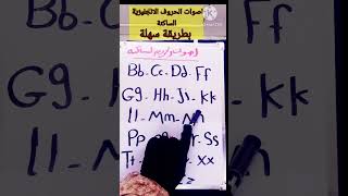 اصوات الحروف الانجليزية  /تعليم الحروف الانجليزية -نطق. الحروف الانجليزية صح