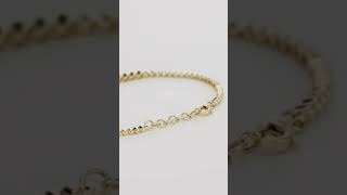 Lab Diamond Tennis Bracelet, 14k Gold Eco-Friendly Bezel Set, Gift for Her,  Anniversary Bracelet