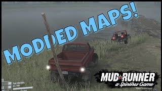 MODS... MODS EVERYWHERE!!! | Spintires: MUDRUNNER | G27 Wheel Gameplay with Wheel Cam | Modded Map