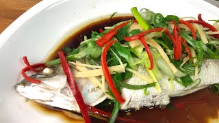 Ikan Siakap Stim Chinese Look 😬- cara mudah masak ikan ala-ala Chinese sempena CNY2021-SEDAP