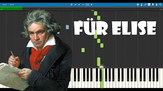 Für Elise - Beethoven Piano Tutorial (Synthesia)