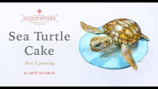 Baby Sea Turtle Cake (part 3)