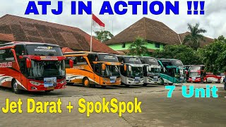 Konvoi 7 Unit !!!! SPOKSPOK ATJ - Po.Agam Tungga Jaya Jetbus By Adiputro