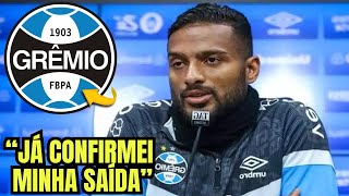 ACABOU MINHA HISTÓRIA AQUI! FOI O ÚLTIMO JOGO! SAIU AGORA! NOTÍCIAS DO GRÊMIO