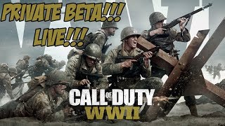 Call Of Duty WWII Private Beta LIVE!!! ( Demonic-Speed )