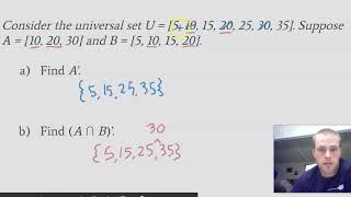 6.1.2a Subsets and Complements