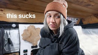 Surviving winter van life with NO heat