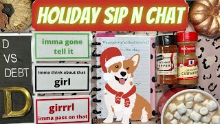 Answering holiday sip & chat questions created by @budgetingapryl5640  ☕️🎄 #holidaybudgetingsipnchat