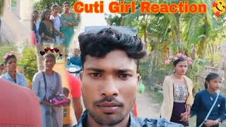 Cuti Girl Reaction🥰//Bapi lifestyle vlog