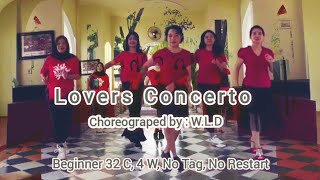 Lovers Concerto Line Dance, Choreo: W.L.D, Beginner, Demo by : NLD