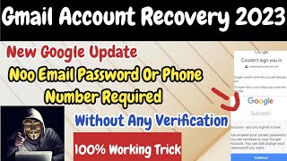 How To Recover Gmail Account Without Phone Number WithOut Verification Trick | The Easiest Way