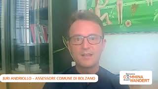 Juri Andriollo, Assessore al Tempo libero del Comune di BZ presenta Bolzano Cammina - Bozen wandert