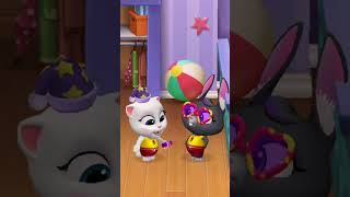 Do you want a candy? 🍬️ Talking Tom and friends #shorts #tomfriends #angela #becca