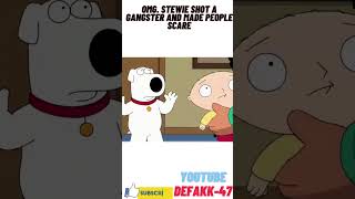 STEWIE CHALLENGES AGAINST GANSTERS #shorts #familyguy