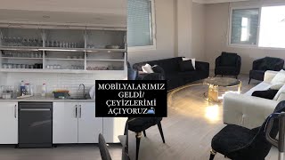 ÇEYİZLERİMİ YERLEŞTİRİYORUZ! MOBİLYALARIM GELDİ!🛋